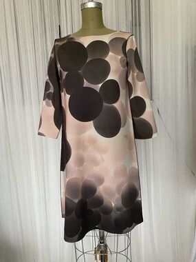 Animapop Italy 🇮🇹 Neoprene Reversible Women's  Print Shift Dress Size 10